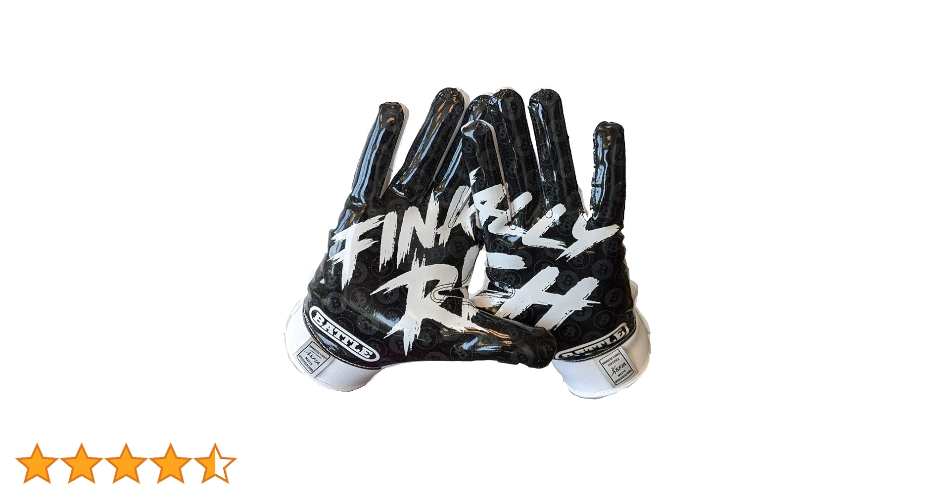 Battle Sports Adult Finally Rich 2.0 Football Gloves